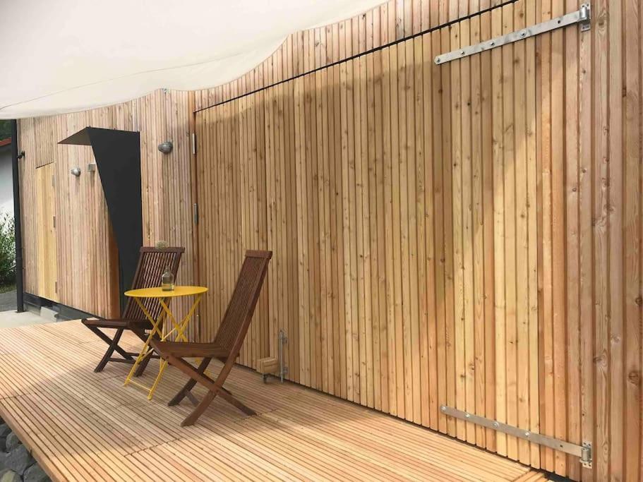 Eifelhausaufzeit-Vulkaneifel-Architekten-Chalet Mit Sauna Im Vulkankrater Immerath Exteriér fotografie